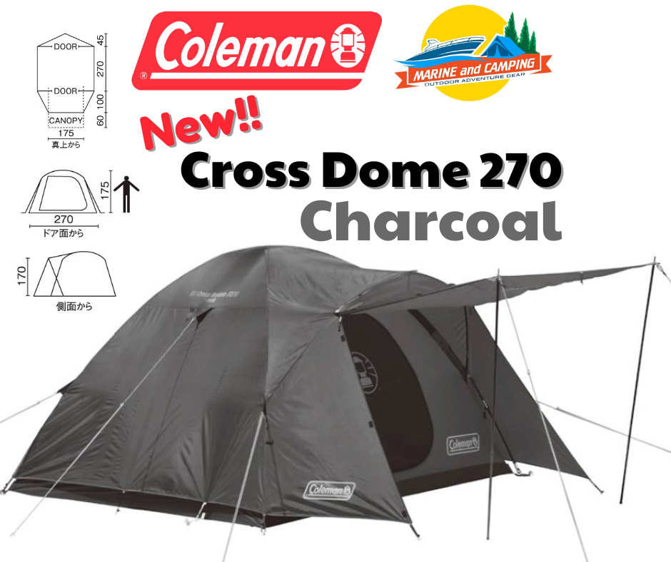 Coleman Cross Dome 270 Charcoal New 2024